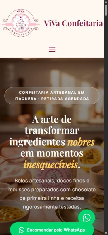 Versão mobile: Vi-Va Confeitaria